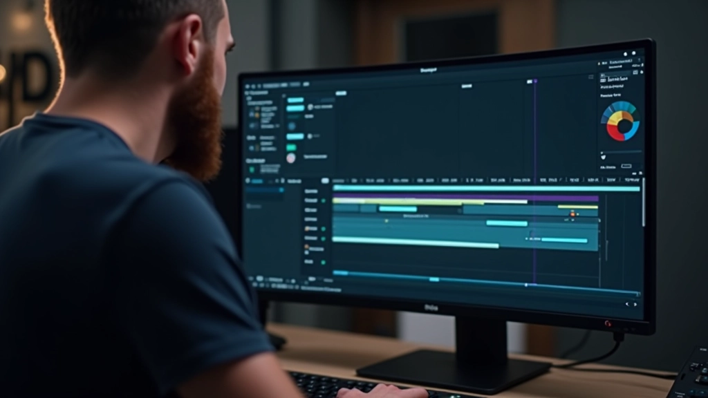 Animatietimeline met verschillende scenes en timing aanduidingen in professionele software